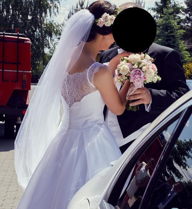 Suknia ślubna + tren SPOSA SP1511 stan idealny jak NOWA