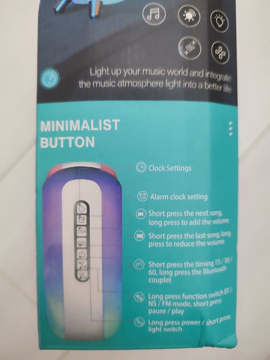 Умная колонка светильник аккумуляторный