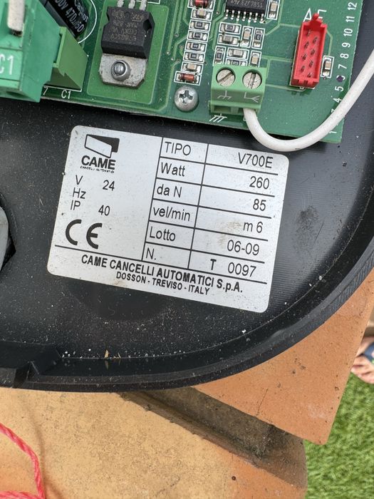 Mecanismo portão de garagem Came V700E