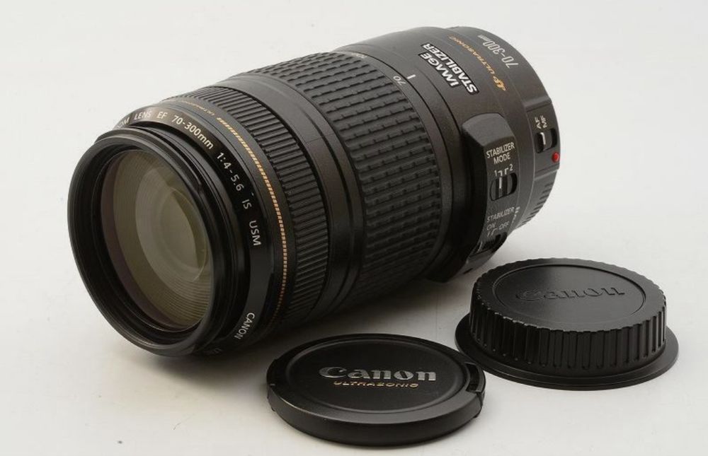 обʼєктив CANON EF 70-300mm F4-5.6 IS USM + бленда , новий