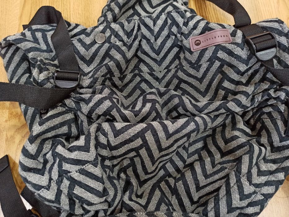 Mochila porta bebés Little frog prime carrier v2 - mistura linho
