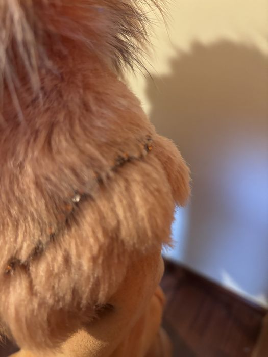 Casaco em carneira tam S laranja