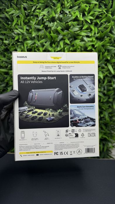 Автомобільний бустер Baseus PrimeTrip VJ1 12000mAh Оновлений 12 бустер