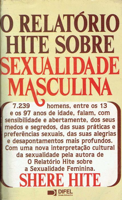 16196

O Relatório De Hite Sobre A Sexualidade Masculina
Shere Hite