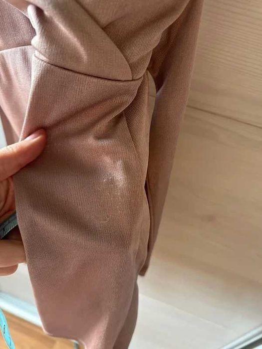 Pudrowo-różowy kombinezon miss selfridge 38 M brudny róż pink jumpsuit