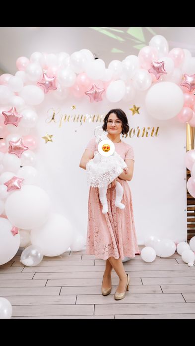 платье женское сукня з рюшами на праздник вечерю