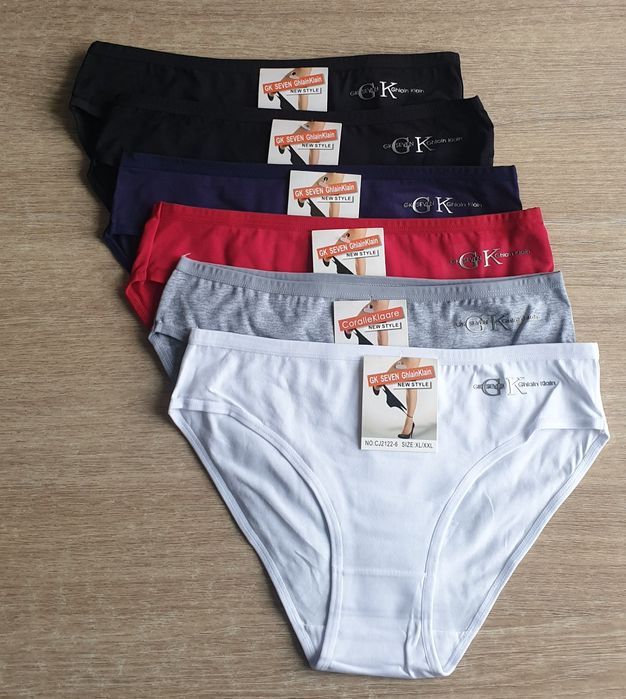 6×Damskie majtki figi XL bawełna