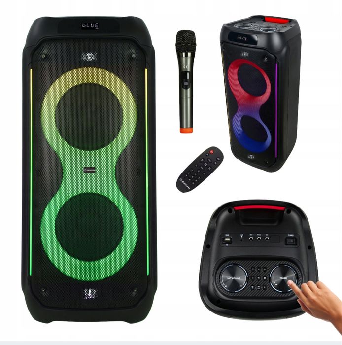 Głośnik Bluetooth Karaoke Power Audio Manta PALLAS mikrofon pilot 140W