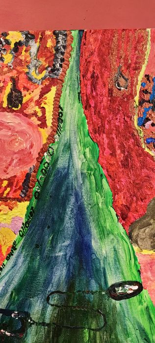 Sylwia Wojewódzka "Binarnie" akryl na płótnie