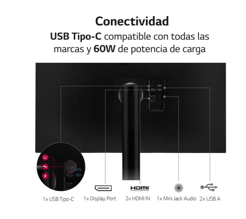 LG Monitor 32UN880P-B 4K UHD IPS