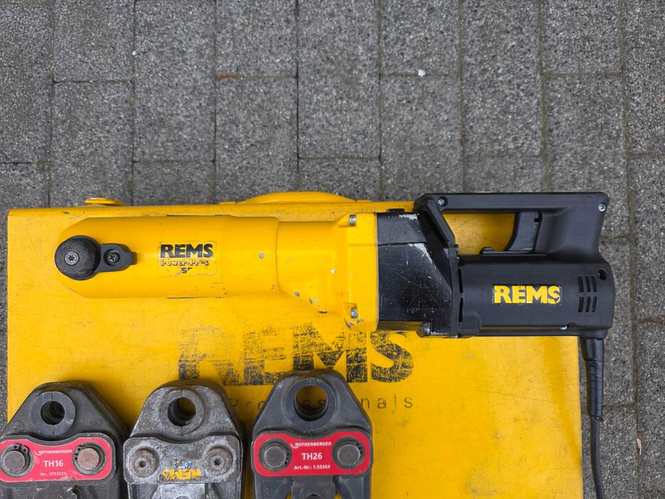 Zaciskarka prasa do rur Rems Power Press SE do ALU PEXa TH16 TH20 TH26