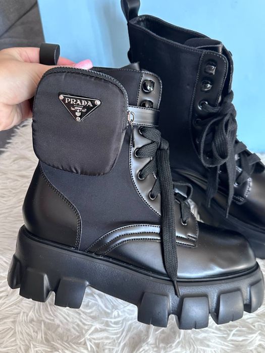 Buty Prada Monolith Leather