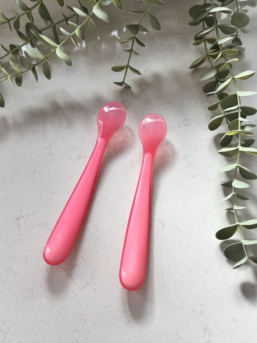 [ €2,00 ] Colheres Silicone | Rosa | Chicco