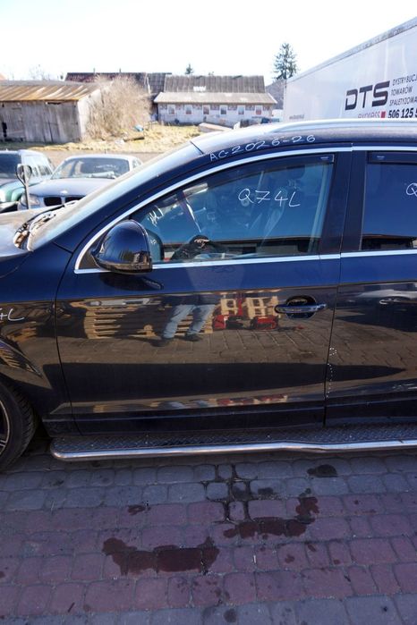 DRZWI PRZEDNIE LEWE Q7 4L LIFT LZ5Q  CZARNY AUDI 2009-2015