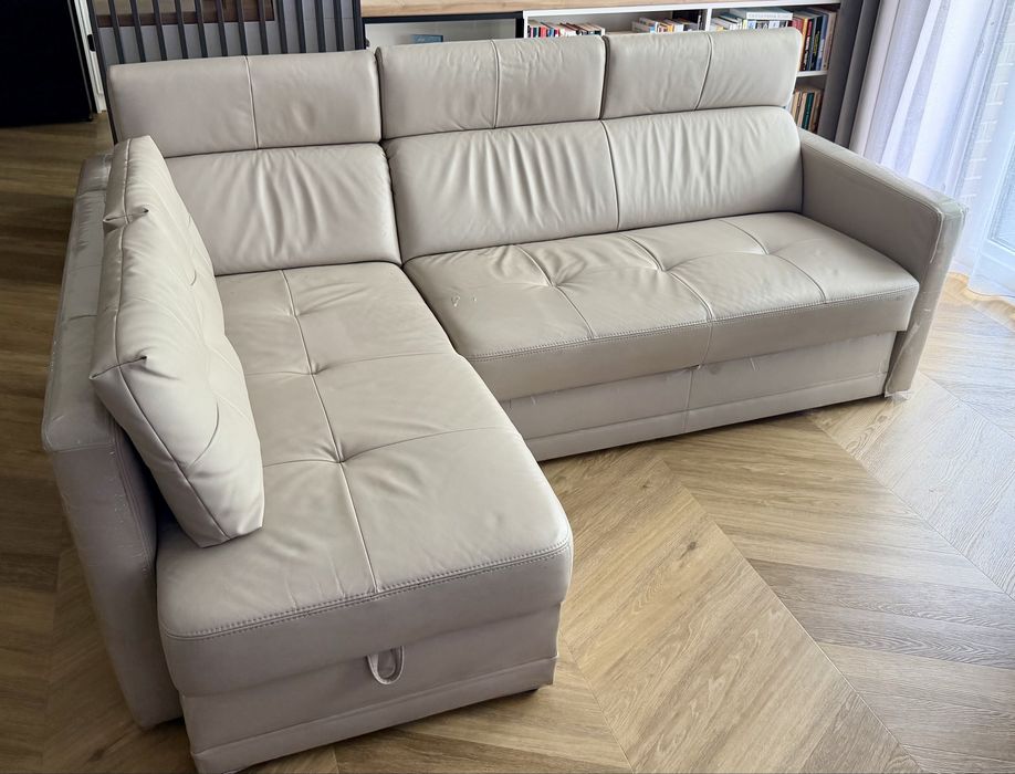 Narożnik Eden Gala Collezione – skóra naturalna, funkcja spania