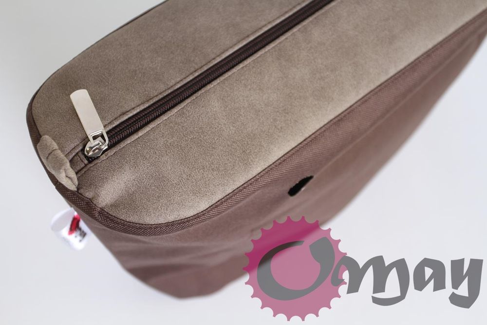 organizer do OBAG STANDARD eko skóra brąz beż 2 kieszenie OMAY.pl