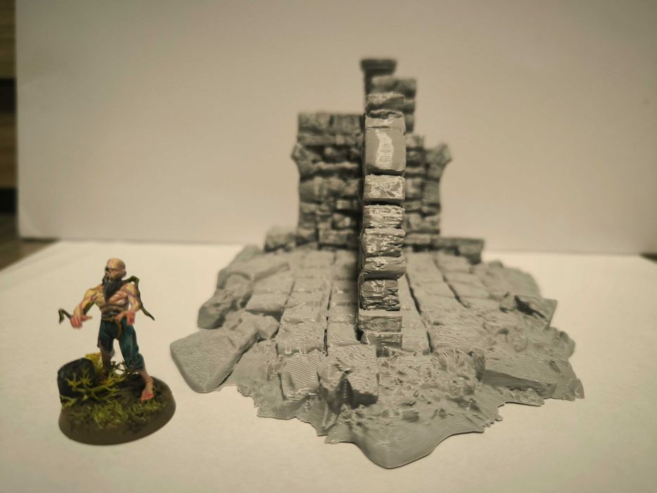 Małe ruiny 3 RPG Diorama Makieta (Zaginione Miasto)