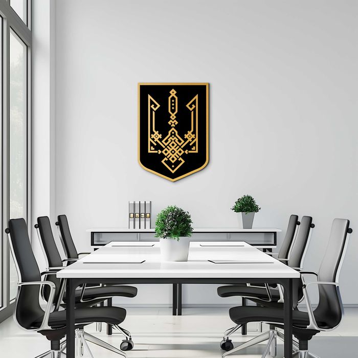 Настінний Герб України тризуб вишиванка державні символи України