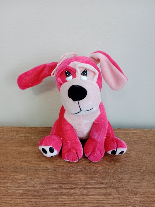Pluszak różowy pies