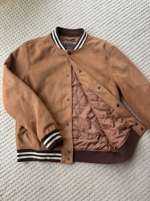 Varsity/ Bomber Jacket (Tan/ Brown)