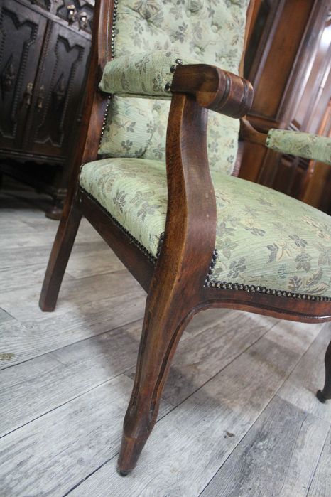 / Ładny Unikatowy Stary  Fotel / Tron /