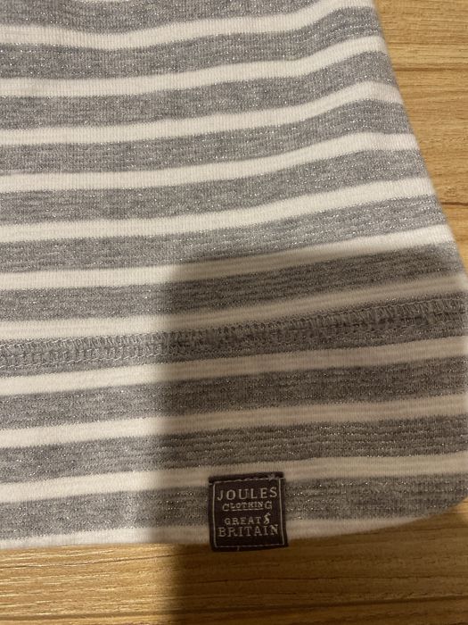 Bluza w paski ze srebrną nitką