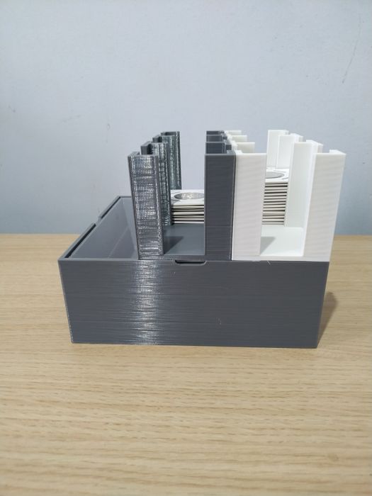 Suportes organizadores para moedas em alvéolos