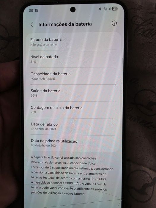 Samsung S24 Cinzento