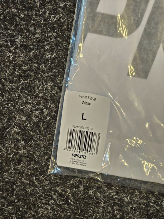 Koszulka Prosto BIGLOG 2026 Rozmiar L Regular Nowa w folii - 100%Cotton - 1 sztuka Biała