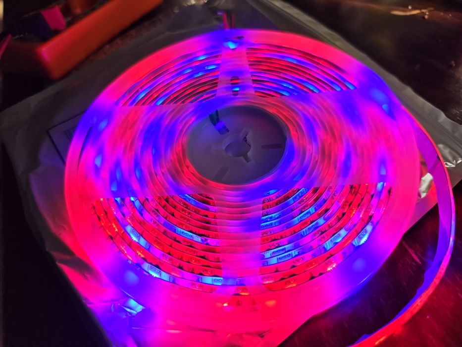 Taśma LED do roślin, pomidor, papryka, sadzonki do szklarni, full spektrum 5m