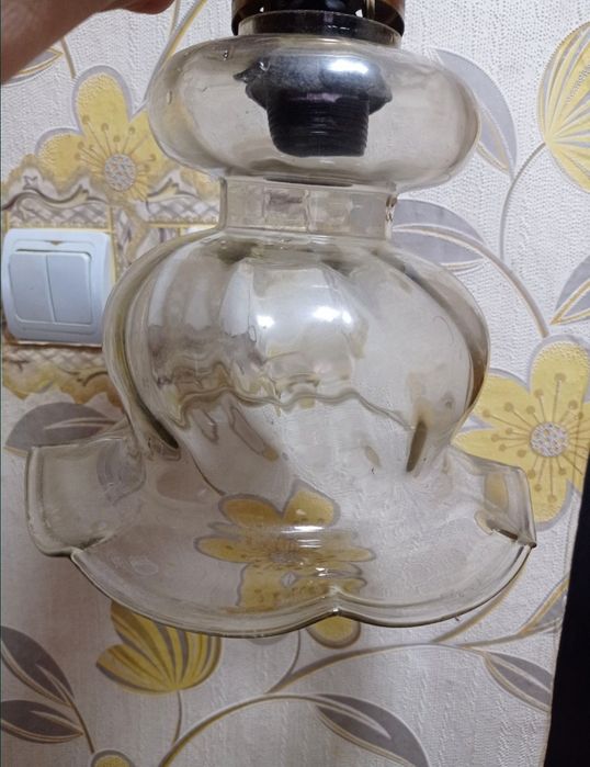 Ретро плафон,два штуки,стекло