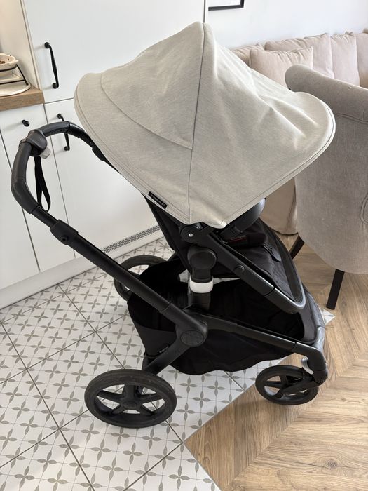 Bugaboo Fox 5 wózek czarny 2w1, gondola + spacerówka, budka gratis