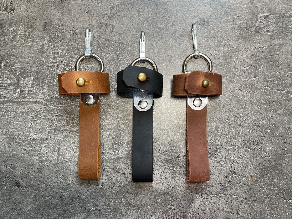 Шкіряний тренчик підвіс для штик ножа/ багнет ножа з карабіном