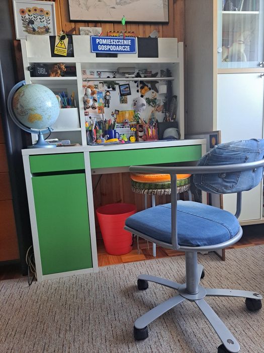 Biurko IKEA MICKE 140/105/50 zestaw