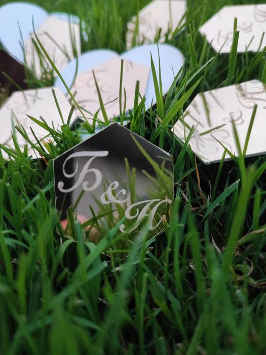 Дзеркальні бутоньєрки(дзеркальний полістерол)/ весільні бутаньєрки/