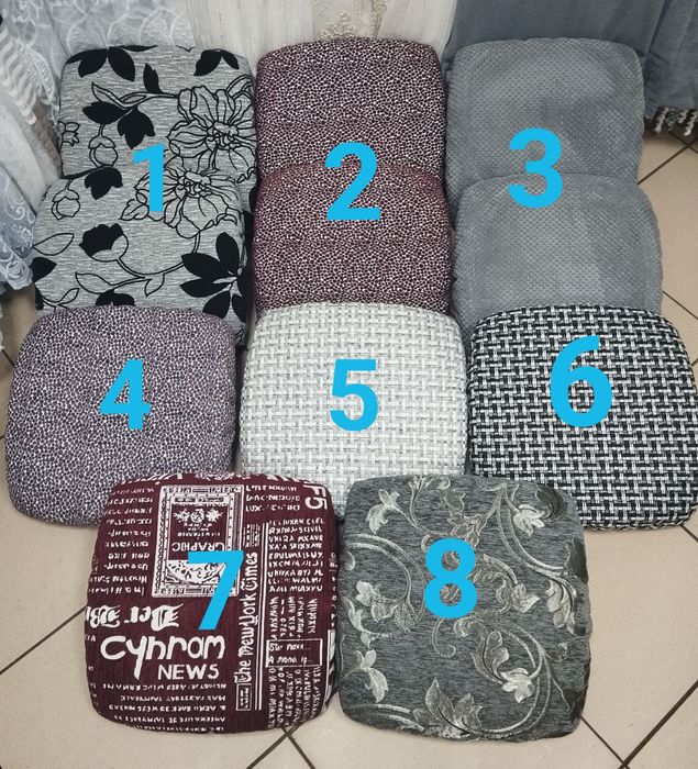 Чохли на табурет,сидіння.накидка.сідушки.круглі.квадратні.чехол