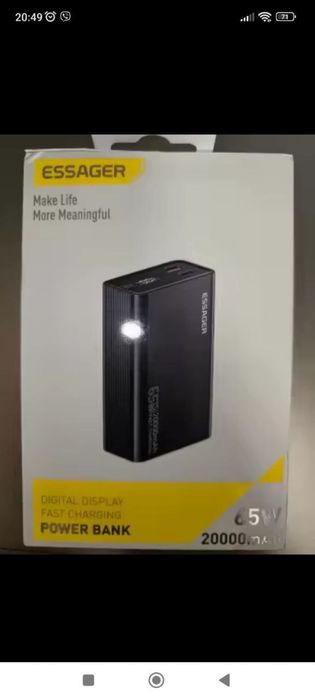 Павербанк 65w для ноутбука телефона планшета