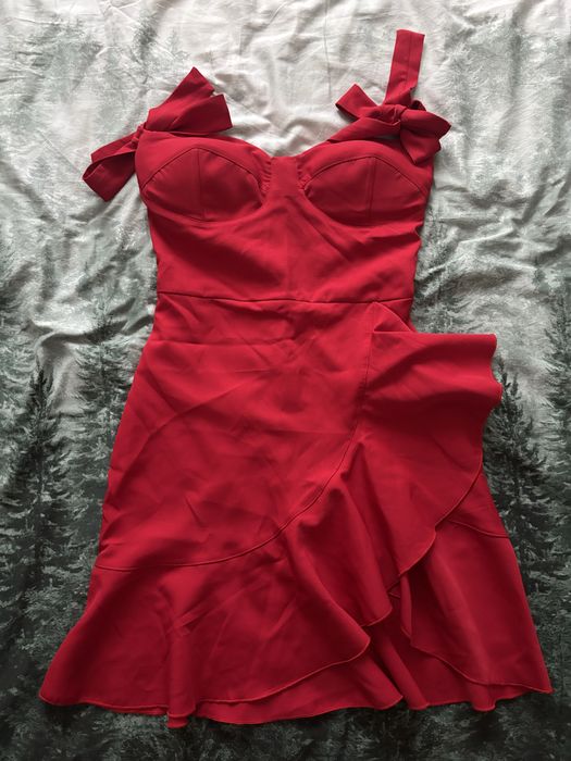 Сукня міні червона