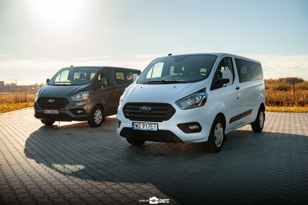 Wynajem busów 8-osobowych i 9-osobowych - FORD Transit Custom