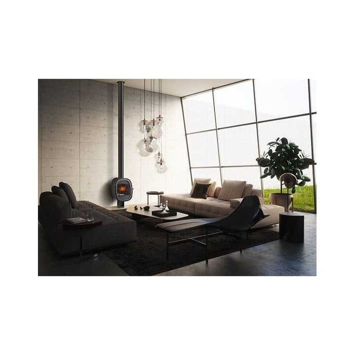 Rocal piecyk Oval 8,4kW nowoczesny kominek wiszący