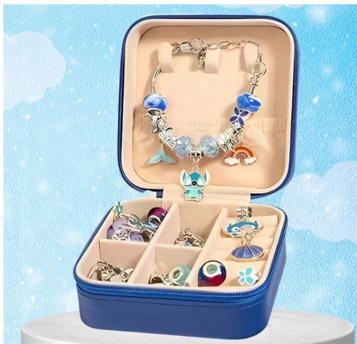Zestaw do robienia bransoletek biżuterii koraliki charms stitch