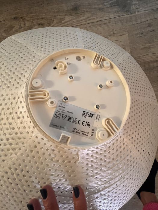 SOLLEFTEÅ White Ceiling Lamp429753301804011523