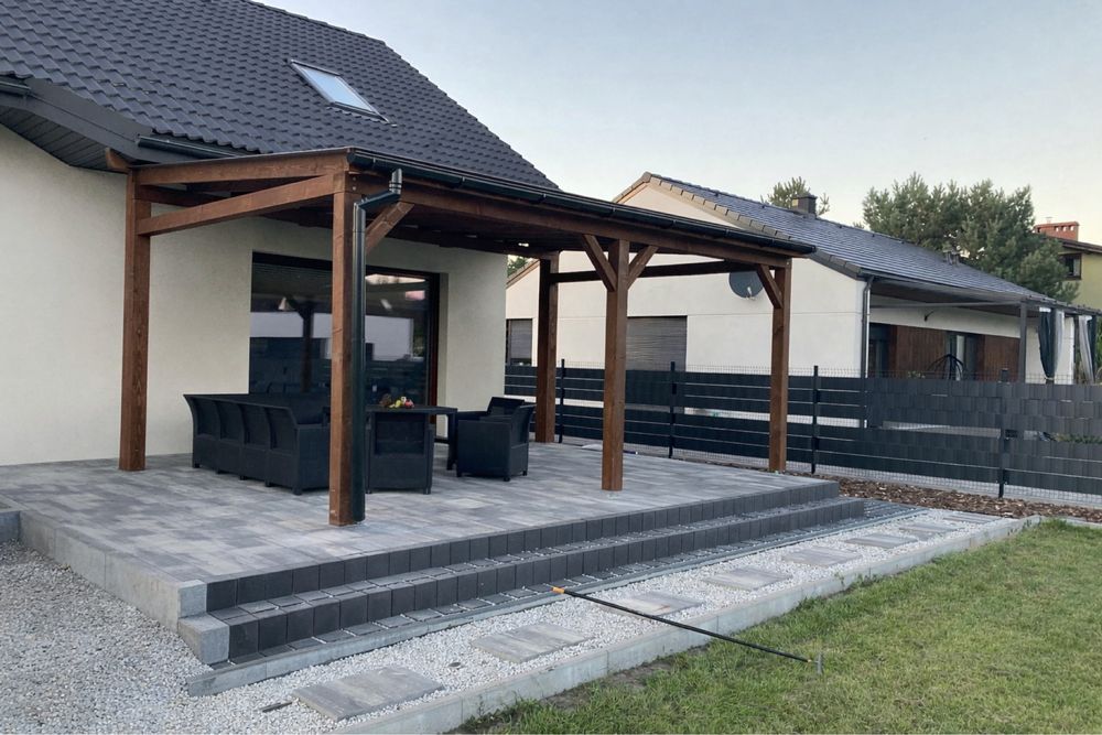 Zadaszenie tarasu, wiaty, pergole, domki ogrodowe