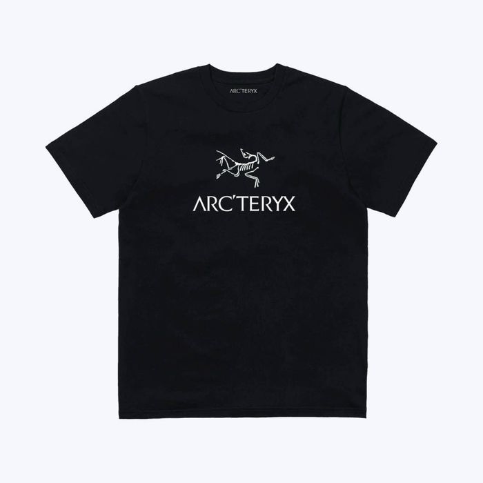 Мужские футболки Arcteryx Logo унисекс белая черная Arc'teryx артерикс