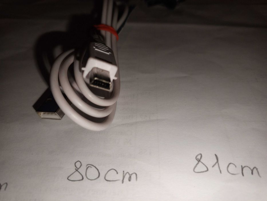 Кабель mini USB Тип B 3×7 мм -  USB Тип A 4×12 мм обычный