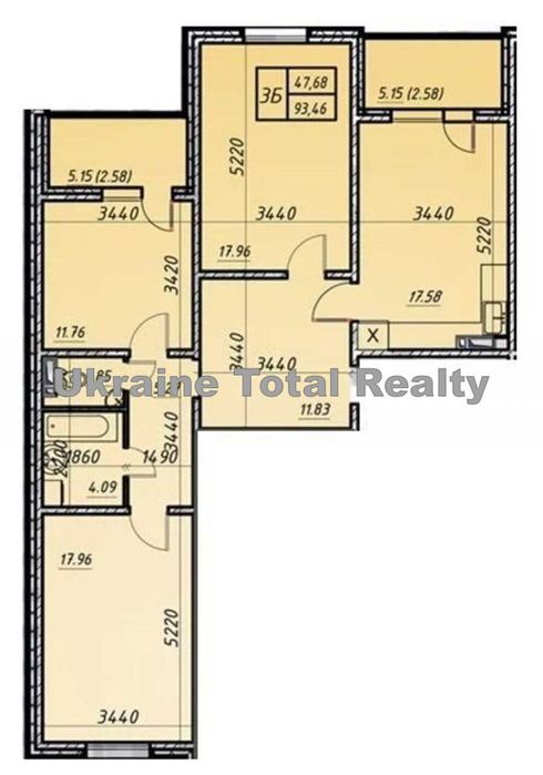 3-комнатная квартира по адресу ул. Коноплянская (площадь 94 м²) - Atlanta.ua - фото 5