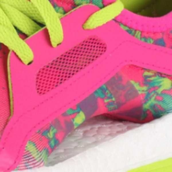 ADIDAS pureboost women - shock pink semi solar slime 38.5