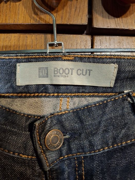 Сині джинси кльош / ретро джинси / ковбойські джинси від бренду BOOT CUT