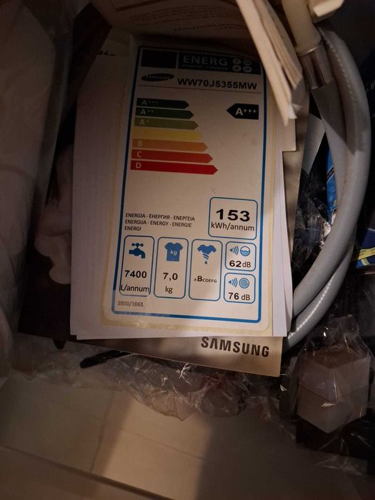 WW70J5355MW Máquina de Lavar Roupa Eco Bubble, 7 kg em muito bom estado