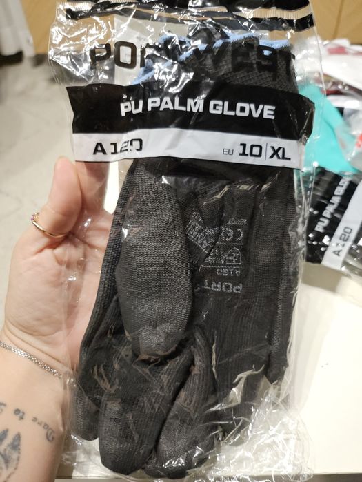 Rękawice oblewane Poortwest A120 rozm 10- 12 par